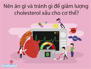 NÊN ĂN GÌ VÀ TRÁNH GÌ ĐỂ GIẢM LƯỢNG CHOLESTEROL XẤU CHO CƠ THỂ